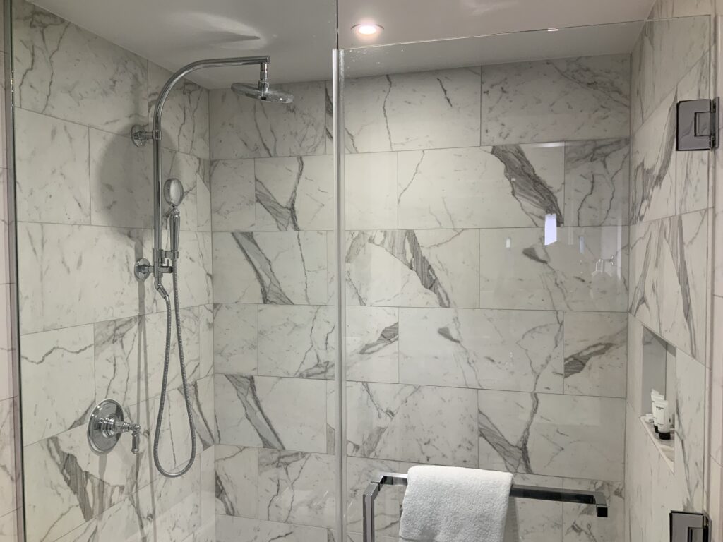 Marble Walk-In Shower